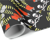 Roller Derby Wrapping Paper Gift Wrap Cadeaupapier (Rol Hoek)