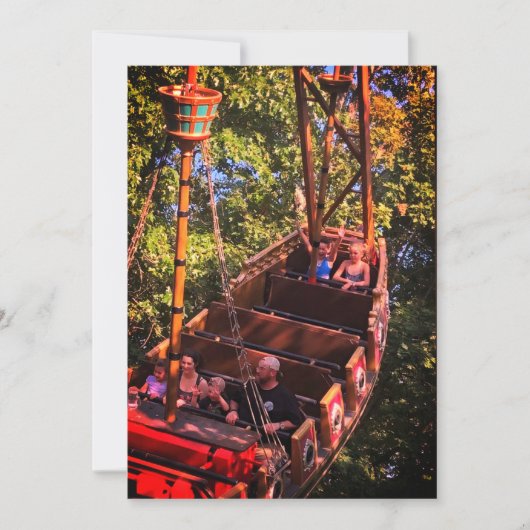 Roller Dessous de verre Amusement Park Invitation  (Devant)