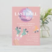 Roller Disco Modern Retro Vrijgezellenfeest Kaart (Staand voorkant)