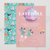 Roller Disco Modern Retro Vrijgezellenfeest Kaart (Voorkant / Achterkant)