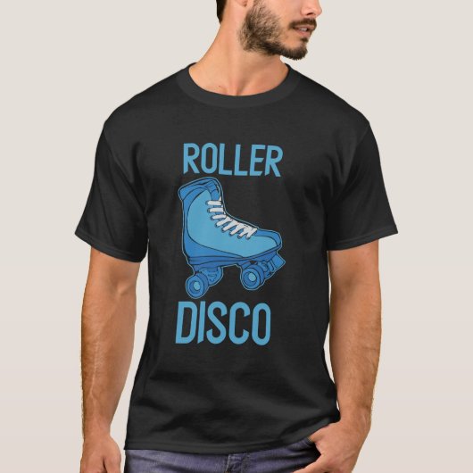 Roller Disco - Rollschuh Old school Nostalgie T-shirt (Voorkant)