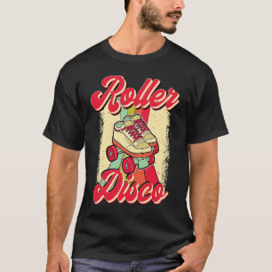 Roller Disco T Party Danser Schaatsbaan 80's T-shirt