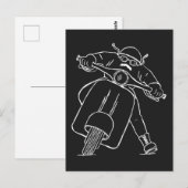 Roller Free Spirit Scooter Zeichnung Briefkaart (Voorkant / Achterkant)