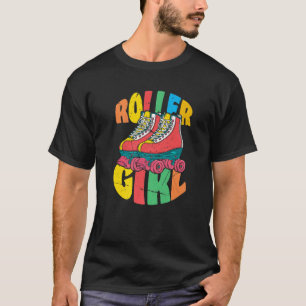 Roller Girl  70S Schaats Fun Party Girls T-shirt