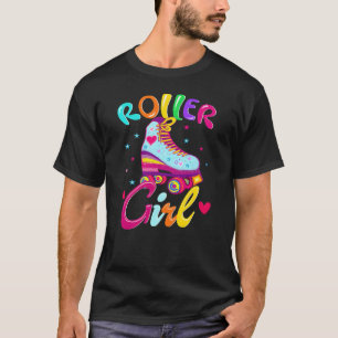 Roller Girl Schaatsster Schaatsen 70er 80er 90er S T-shirt