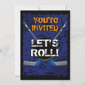Roller Hockey Birthday, 5x7 Uitnodiging (Achterkant)