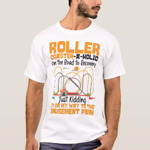 Roller Onderzetter Amusement Park Roller T-shirt
