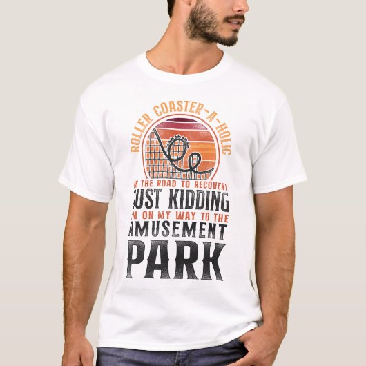Roller Onderzetter Amusement Park Roller T-shirt (Voorkant)