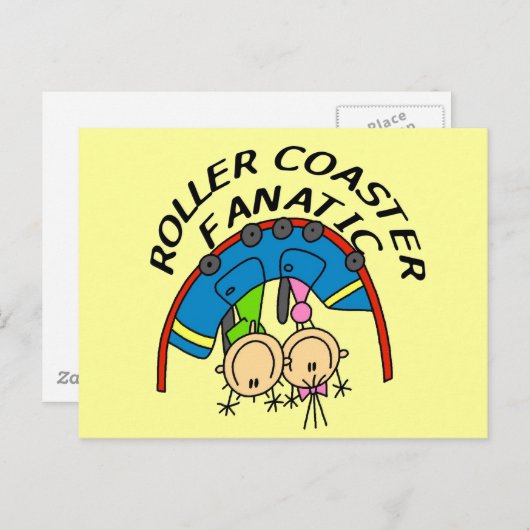 Roller Onderzetter Fanatic Tshirts en Gifts Briefkaart (Voorkant / Achterkant)