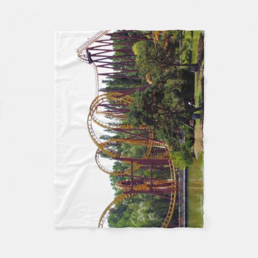 Roller Onderzetter in Frankrijk Fleece Deken (Voorkant)