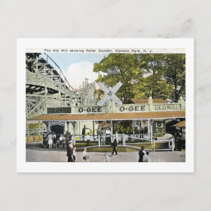 Roller Onderzetter, Olympic Park, Irvington NJ Vin Briefkaart