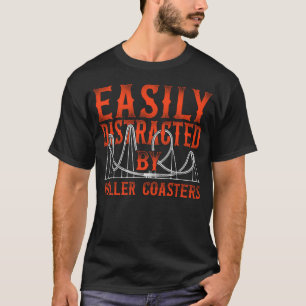 Roller Onderzetter pretpark gemakkelijk afgeleid d T-shirt