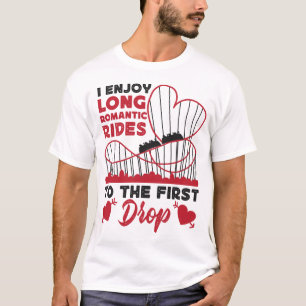 Roller Onderzetter pretpark Ik geniet lang T-shirt