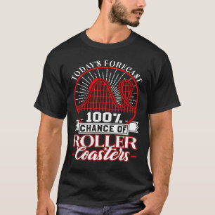 Roller Onderzetter Weekend Forecast Amusement Park T-shirt