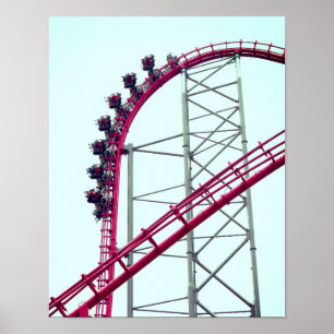 Roller Onderzetter X2 Six Flagers Magic Mountain Poster