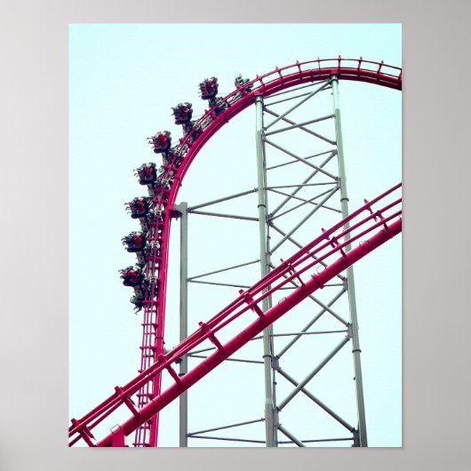 Roller Onderzetter X2 Six Flagers Magic Mountain Poster (Voorkant)