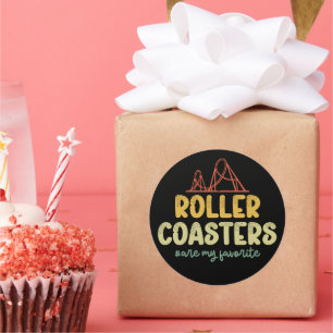 Roller Onderzetters zijn mijn favoriete avonturenp Ronde Sticker