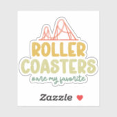 Roller Onderzetters zijn mijn favoriete avonturenp Sticker (Vel)