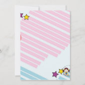 roller patinage anniversaire invitation Neon (Dos)