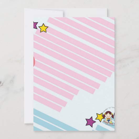 roller patinage anniversaire invitation Neon (Dos)