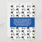 Roller Patinage Graduation Party Invitation Bleu (Dos)
