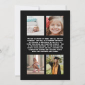 Roller Patinage Graduation Party Invitation Rouge (Dos)