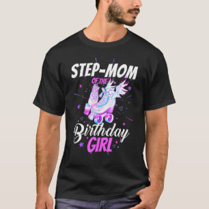 Roller Schaats Birthday Step Ma Funny Roller Skati T-shirt
