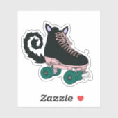 Roller Schaats Cat Sticker (Vel)