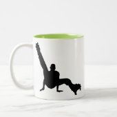 Roller Schaats Dancing Tweekleurige Koffiemok (Links)