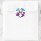 Roller Schaats dank u schaatsen Roller Rink Party Ronde Sticker (Tas)