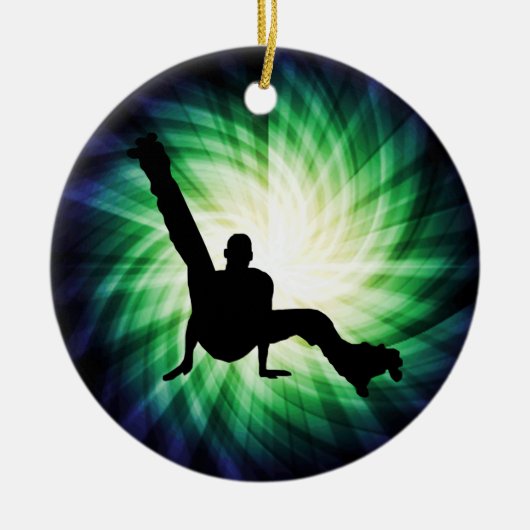 Roller Schaats Dansen Keramisch Ornament (Voorkant)