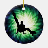 Roller Schaats Dansen Keramisch Ornament (Achterkant)