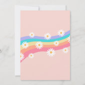 Roller Schaats Groovy Retro Birthday Uitnodigingen (Achterkant)