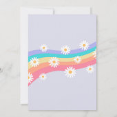 Roller Schaats Groovy Retro Birthday Uitnodigingen (Achterkant)