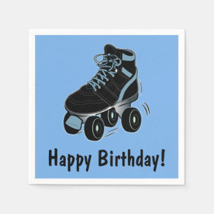 Roller Schaats Happy Birthday Servet