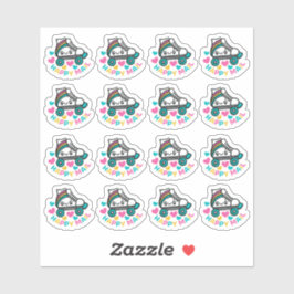 Roller Schaats Happy Mail Custom-Cut Vinyl Sticker