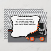 Roller Schaats - Hartelijk dank Bedankkaart (Voorkant / Achterkant)