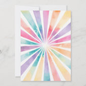 Roller Schaats Meisje Verjaardagsfeestuitnodiging Kaart (Achterkant)