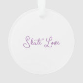 Roller Schaats Natuur Lover Ornament (achterkant)