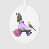 Roller Schaats Natuur Lover Ornament (voorkant)