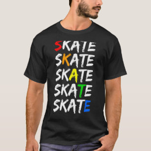 Roller Schaats (Rollerskate) Stacks - Derby Skater T-shirt
