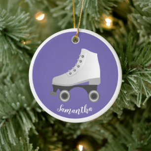 Roller Schaats Rollerskerende keramische Ornamente Keramisch Ornament