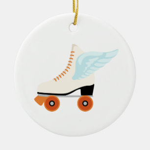 Roller Schaats Wing Keramisch Ornament