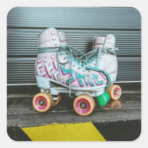 Roller Schaatsen Epic Vierkante Sticker