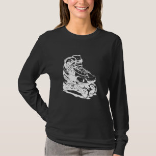 Roller Schaatsen Tekening T-shirt