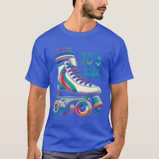Roller Skate 70s sfeer meisjes kleuren nostalgisch T-shirt