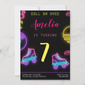Roller Skate Invitation Anniversaire (Devant)