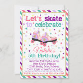 Roller Skate Invitation Anniversaire | Invitation  (Devant)