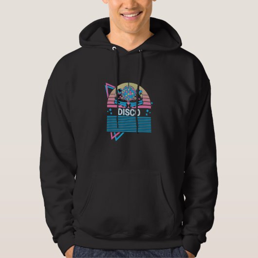 Roller Skate Roller Skating Retro Disco Hoodie (Voorkant)