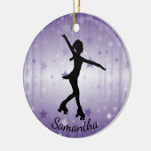 Roller Skater Design Ceramic Ornament (Links)